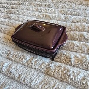 Home Interiors Candy Dish Dark Purple